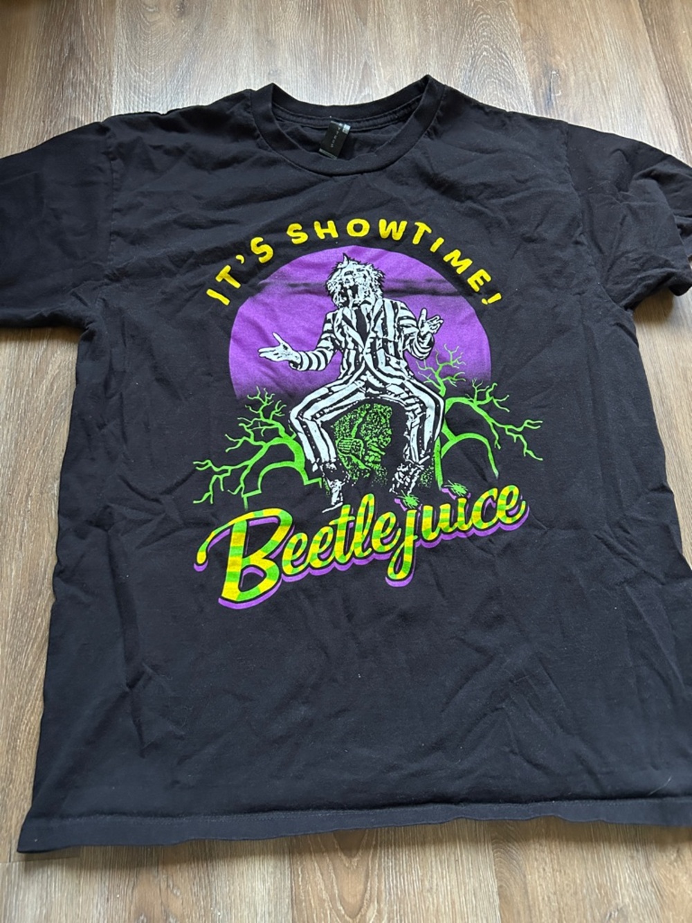 Beetlejuice Black Graphic T-Shirt - It's Showtime!